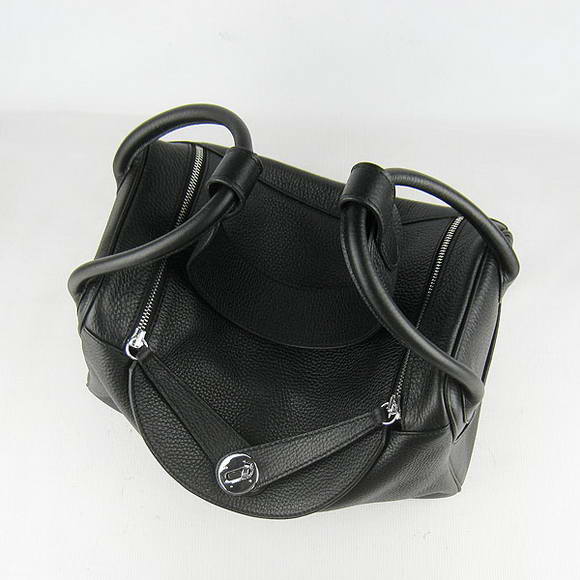 High Quality Replica Hermes Lindy 26CM Shoulder Bag Black - Click Image to Close